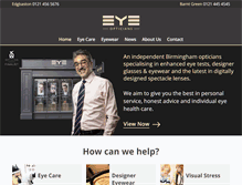 Tablet Screenshot of eyeopticians.co.uk